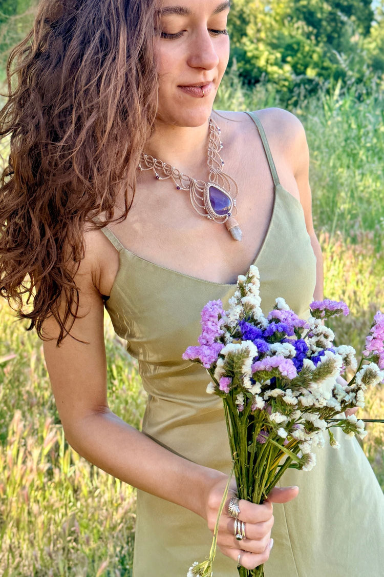 Editorial picture for the Blossom Collection by INNA Jewelry